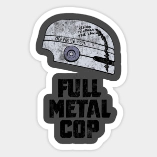 Full Metal Cop Sticker